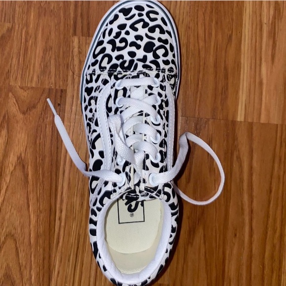 Vans UV Color Changing Stacked Platform Leopard Print Old Skool Sneakers - Picture 5 of 7